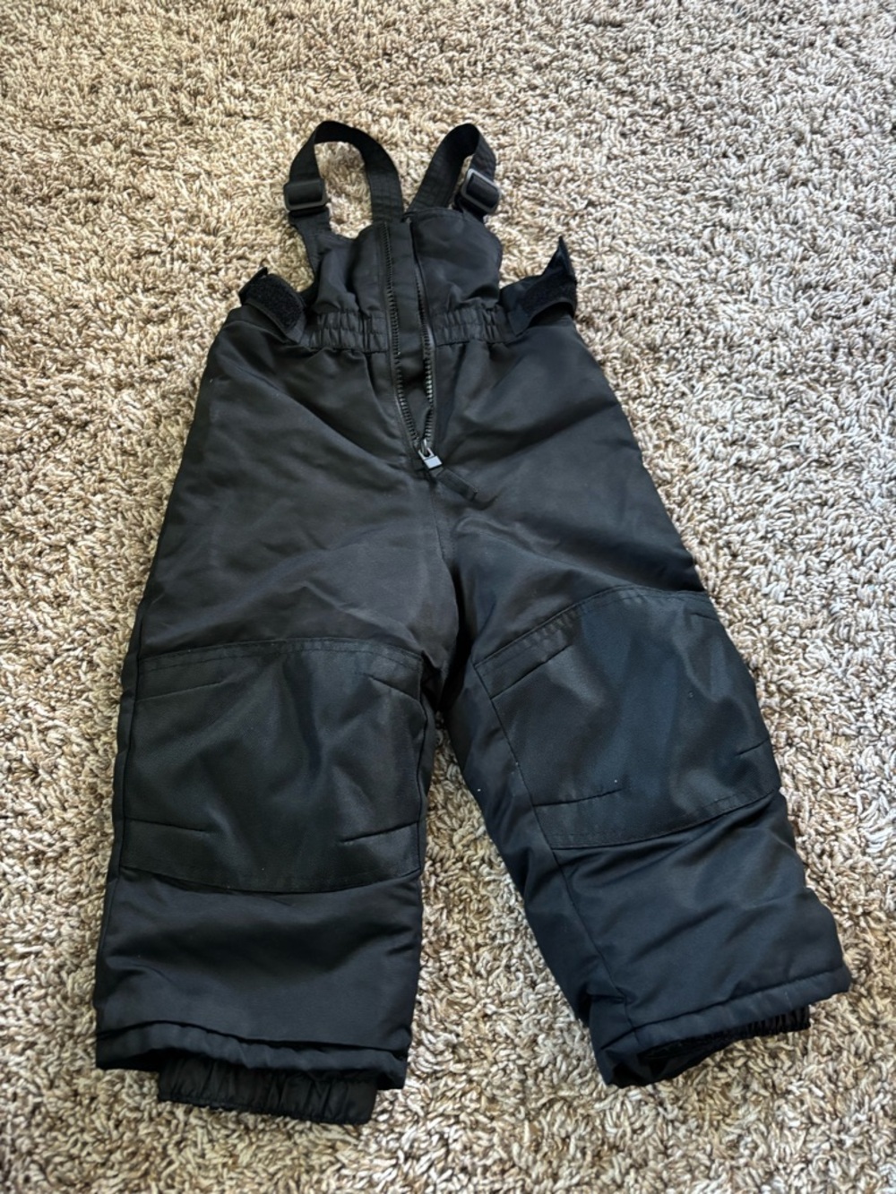 18M Black Kids Snow Bib Pants